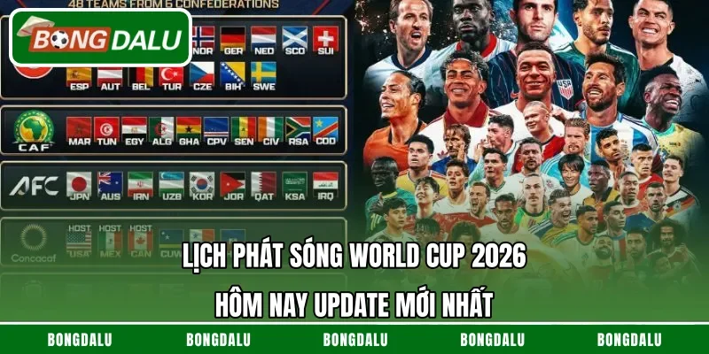 Lịch phát sóng World Cup 2026 trên VTV