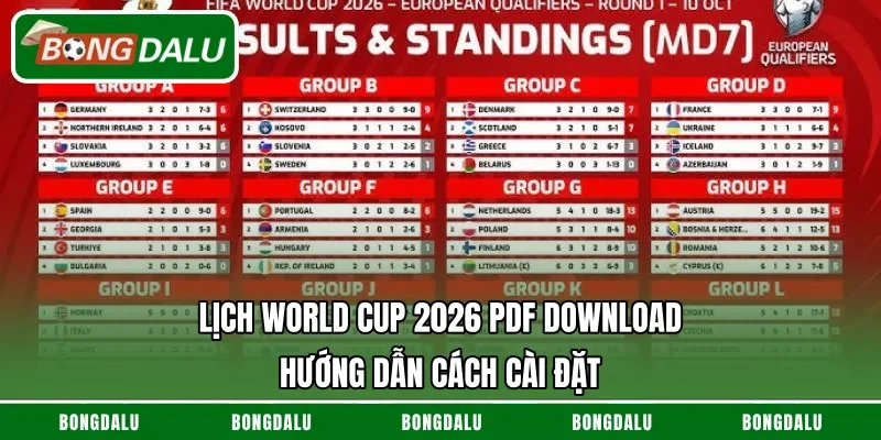 Lịch World Cup 2026 PDF download