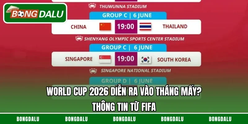 World Cup 2026 Diễn Ra Vào Tháng Mấy